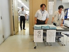 多くが早々に受付を済ませてしまった