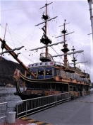 冠水した桟橋も復旧、人気の海賊船