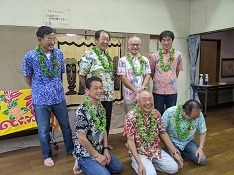 頑張りました。踊った後はみんなが笑顔