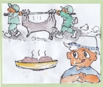 ステーキはレアに!