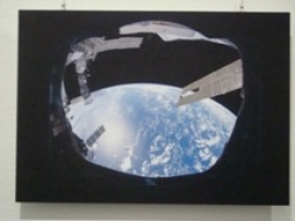 宇宙船から見た地球（油井さん撮影）